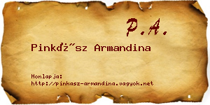 Pinkász Armandina névjegykártya